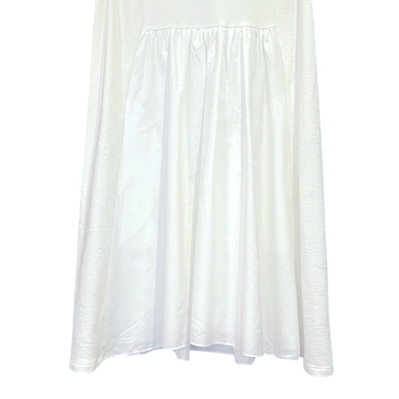 English Factory Mixed Media Ruffle Sleeve Mini Dress White Size Medium - Picture 8 of 12
